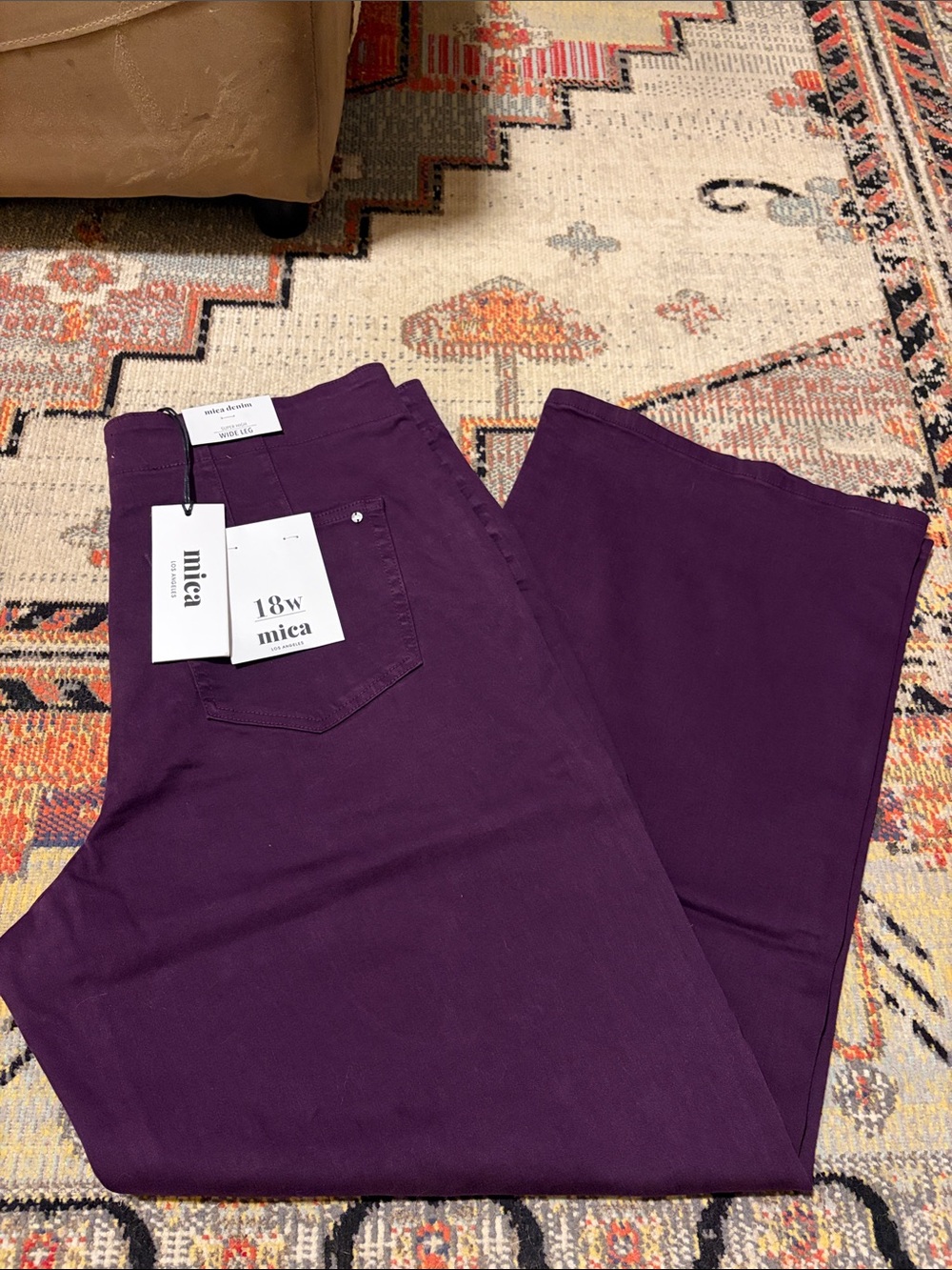 Mica Women's Wide Leg Jeans - Deep Purple